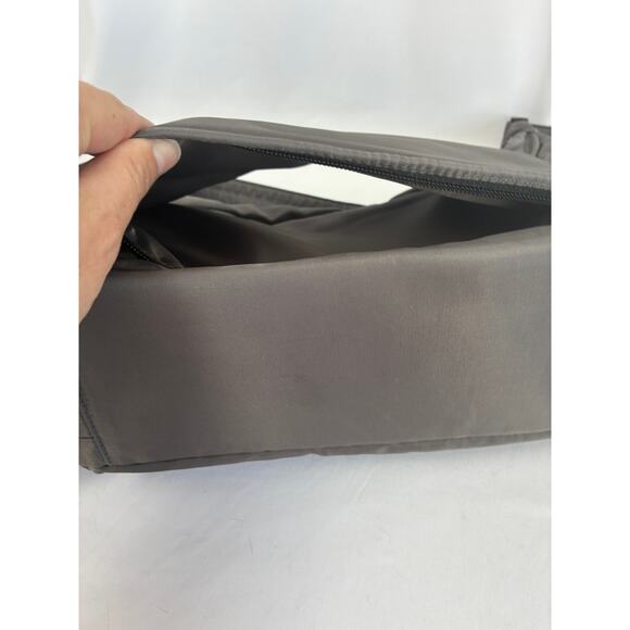 Lug Trooper Nylon Crossbody Gray Purse Travel Bag Water Bottle Pockets Work - Picture 14 of 15